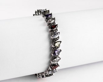 P84 Marquesita Bracelet Vintage Taxco Mexican 925 Sterling Silver Mexico