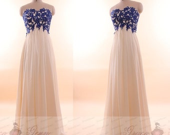 Prom Dresses Long 2017,Lace Applique Sexy Chiffon Bridesmaid Prom Dress,Sexy Evening Dress,Elegant Long Prom Dress For Teens,Sexy Prom Dress