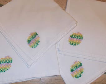 Set of Four (4) Cloth Napkins