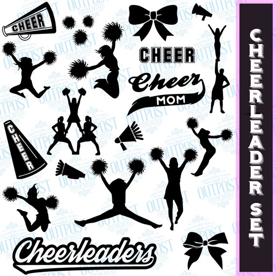 Download Cheerleader svg Monogram svg files Cheerleading svg Cheer