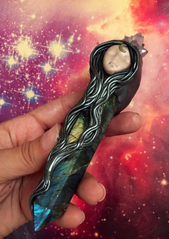 Moon Goddess Magic Wand. Crystal Wand W By SophiasDreaming On Etsy