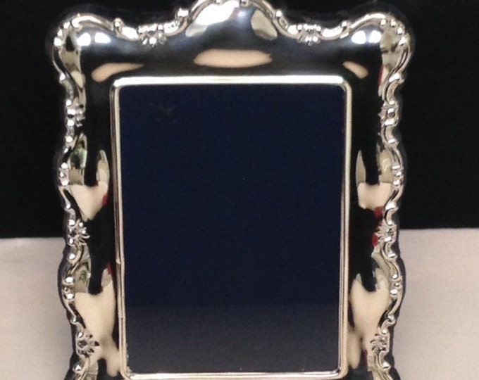 Storewide 25% Off SALE Vintage English Carr's Of Sheffield Sterling Silver Louis Style Picture Frame (3) Featuring Elegant Royal Crown Garla