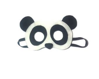 Panda Mask, Panda bear mask, Bear Mask, Kid's Panda mask, Children's mask, Animal mask, Kid's mask, Felt mask