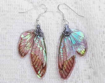 Fairy Wing Earrings and Crystallized Skulls by KristenJarvisART