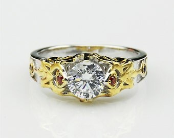 legend of zelda new two tone triforce hyrule crest simulated diamond sterling silver engagement ring nintendo - Zelda Wedding Ring legend of zelda new two tone triforce hyrule crest simulated diamond sterling silver engagement ring nintendo - Zelda Wedding Ring
