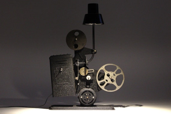 Vintage 1930s Keystone 16mm Movie Projector Led Desk Lamp