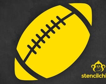 DIY Art - Sports Stencil - Football Stencil