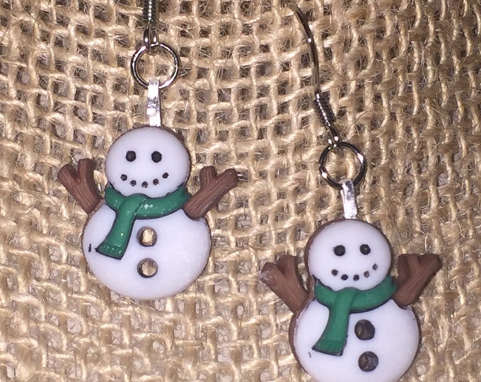 Snowman earrings