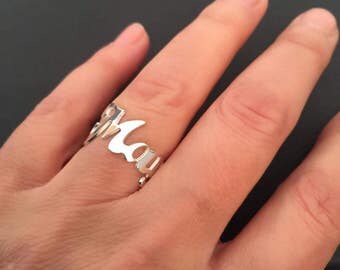 Name Ring, Gold Ring Name, Initial Ring , Custom Ring, Personalized name ring, Custom Name Ring, Personalized Ring