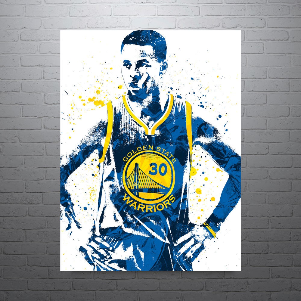 Stephen Curry Golden State Warriors Sports Art Print