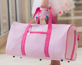 Duffle bag Pink Duffle Bag Monogrammed Girls Duffle bag Personalized Duffle bag Duffle bag travel Duffle bag Gifts for her Pink Duffle Bag
