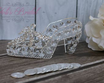 NEW!!! Slipper Box, Silver Wedding Arras, Ring Box, Arras de Boda, Unity Coins, Wedding Arras, Silver Wedding Arras, 13 wedding Unity Coins