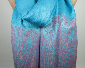 Turquoise Pashmina Scarf Fall Winter Scarf Women Fashion Accessories Oversized Cowl Scarf Christmas Gifts For Her Mothers Day Gifts For Mom