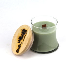 Green Tea - Soy Candle, Woodwick Candles, Scented Candles, Soy Wax, Handmade Candles, Green Tea Candle, Wood Wick Candle, Tea Scented Candle