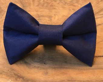 Navy Blue Dog Bows, Navy Dog Bow Ties, Navy Bowties, Navy Dog Bowties, Blue Dog Bowties, Wedding Dog Bowties, Elastic Dog Bow Ties