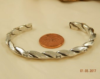 Heavy 24 gram Sterling Silver Cuff Bracelet