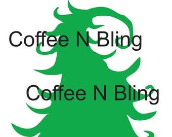 Christmas Tree SVG, Whoville Tree SVG, Silly Tree, Curvy Christmas Tree, Vinyl, Cricut, Silhouette, Decal, Digital File, Grinch Tree SVG