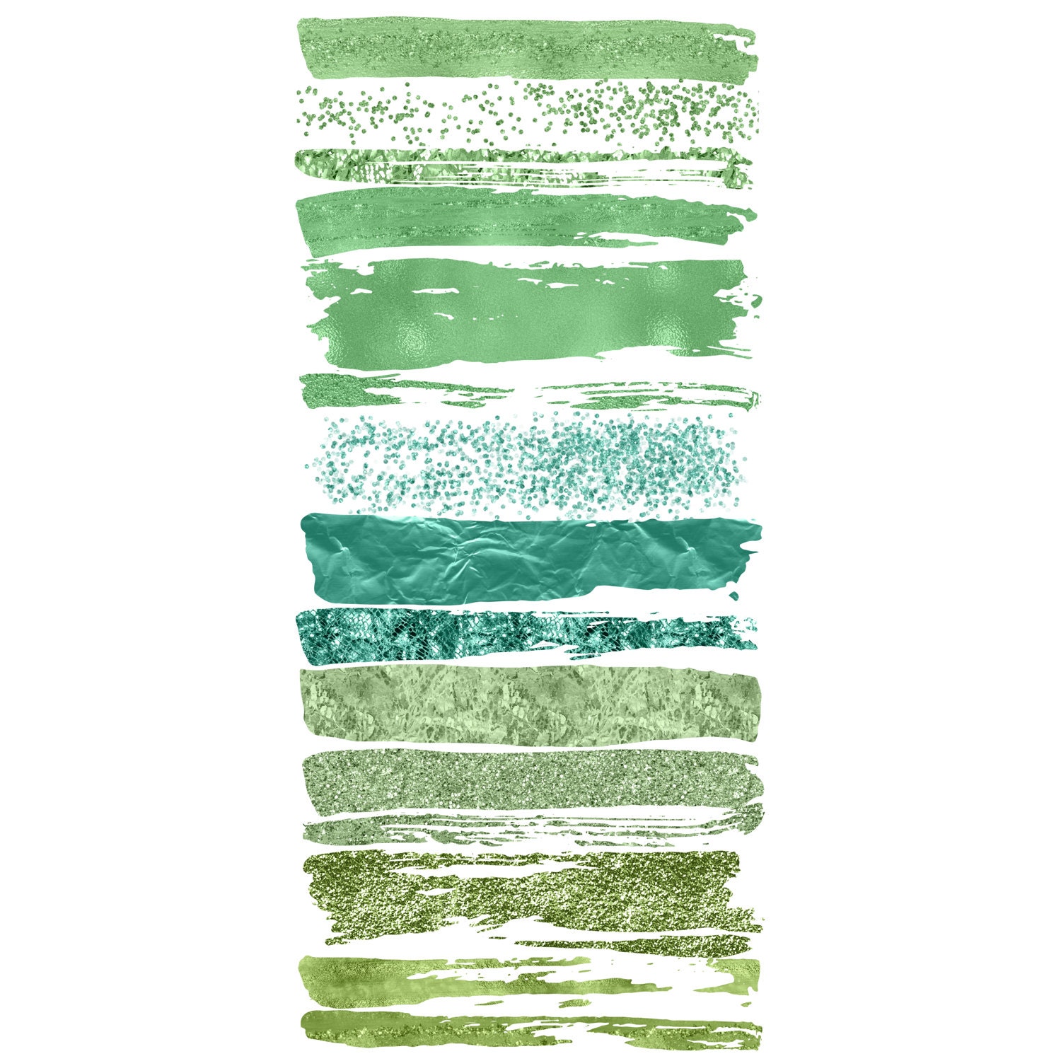 Download BUY 3 FOR 8 USD Brush strokes clipart green paint element