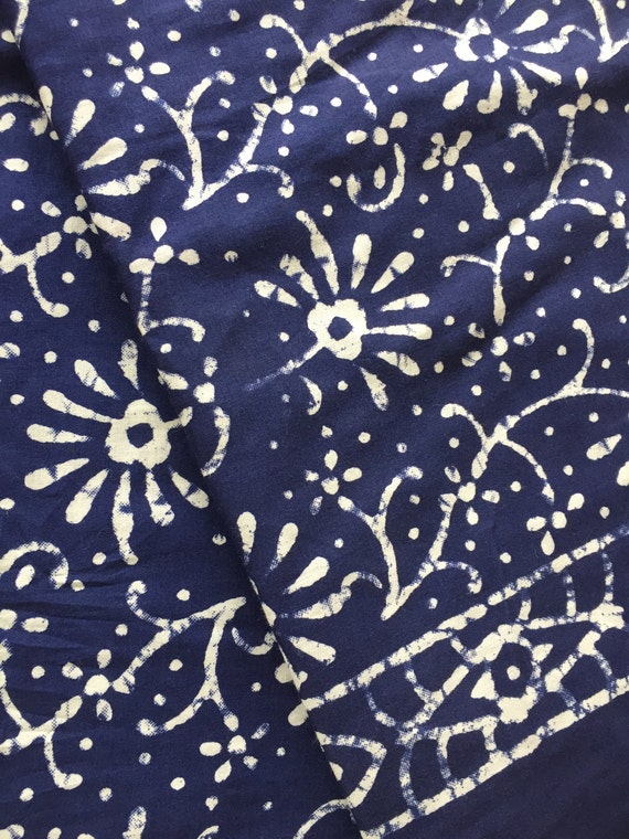 Batik Print Floral Batik Indian Cotton Indian Fabric Batik Print Floral Batik Indian Cotton Indian Fabric
