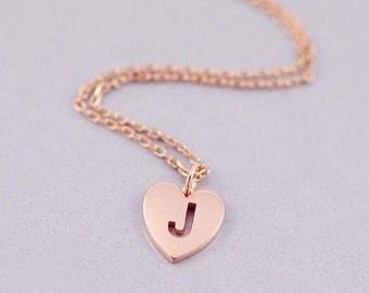 J letter necklace | J initial necklace | J | Letter necklaces | Personalised jewelry | Minimal necklace | J Tiny letter necklace | J Jewelry