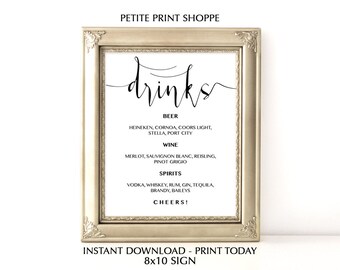 menu template etsy menu template etsy