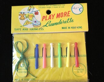1960's Girls Launderette Set Original Package
