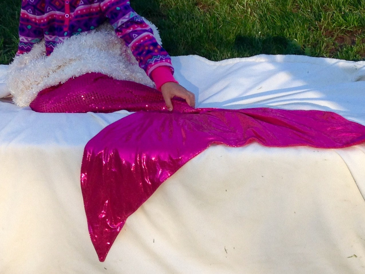 Mermaid Tail Blanket Shiny Sequin Mermaid Blanket Fairy