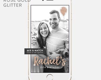 Birthday Snapchat Geofilter Personalized Custom On-Demand Geo Filter Quinceanera