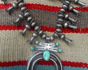 Navajo Squash Blossom Necklace