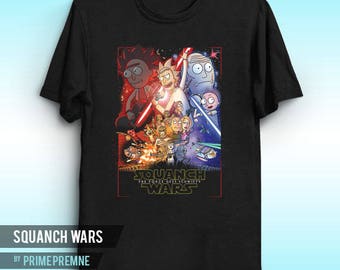 Squanch Wars - Rick and Morty Inspired | Tiny Rick Shirt | Rick Sanchez Tee