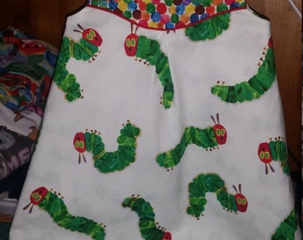 Very Hungry Caterpillar Dress, Available by Special Order: Puperita Pattern, Baby, Toddler, Girl, Reversible Caterpillars and Butterflies