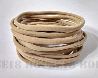 Nylon Headband Nude Headband Bulk Headband One Size Fits Most Stretchy Skinny Soft DIY Baby Newborn Infant Headband Wholesale