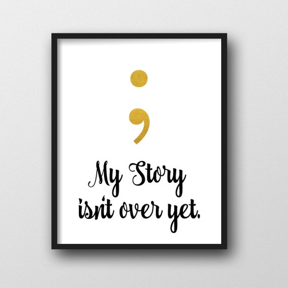 semicolon paw print tattoo my story isnt over yet semicolon paw print tattoo my story isnt over yet