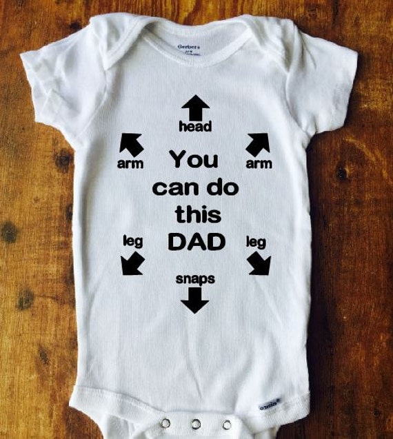 Download You Can Do This Dad Short or Long Sleeve Baby Onesie