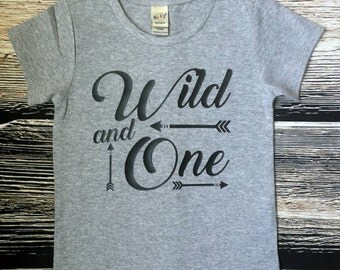 Wild and One 1st Birthday Shirt, Wild One Birthday Shirt, Boy first Birthday Shirt
