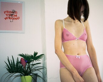 Gliss pink mesh panties gift for girlfriend