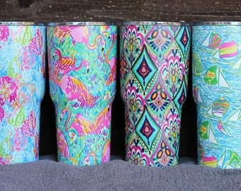 Lilly Pulitzer Inspired 30oz Tumbler