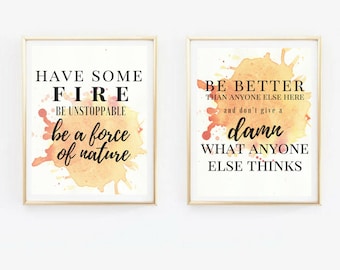 Grey's Anatomy Quote/ Print Duo