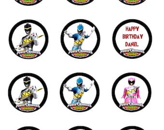 Power ranger cupcake topper | Etsy