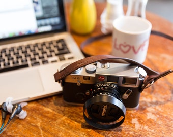 Ltd. Edition Vintage Leather Camera Strap for Leica, Sony etc. (Brown, 95cm)