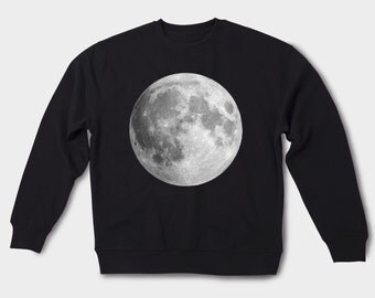 Sweatshirt Printed sweatshirt Nasa sweatshirt Graphic sweatshirt Male sweatshirt Unisex clothing For her Printed sweater Moon shirt GOS017