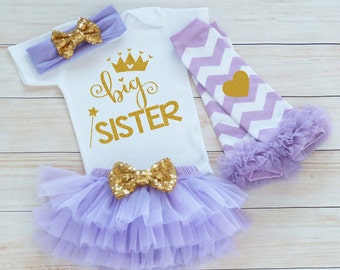 Baby Sister Outfit, Big Sister Shirt, Baby Girl Outfit, Big Sister Baby Bodysuit, Baby Girl Gift, Baby Tutu Outfit, Big Sister, Sister Gift