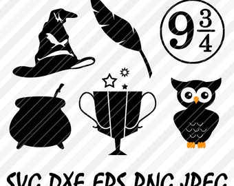 Download SVG DXF Harry Potter Files for Silhouette Cameo Cricut Cutters