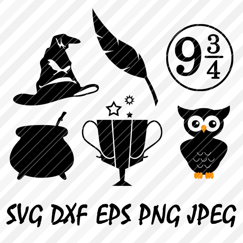 Download Harry Potter Logos SVG DXF Jpg Png Eps Format Files for