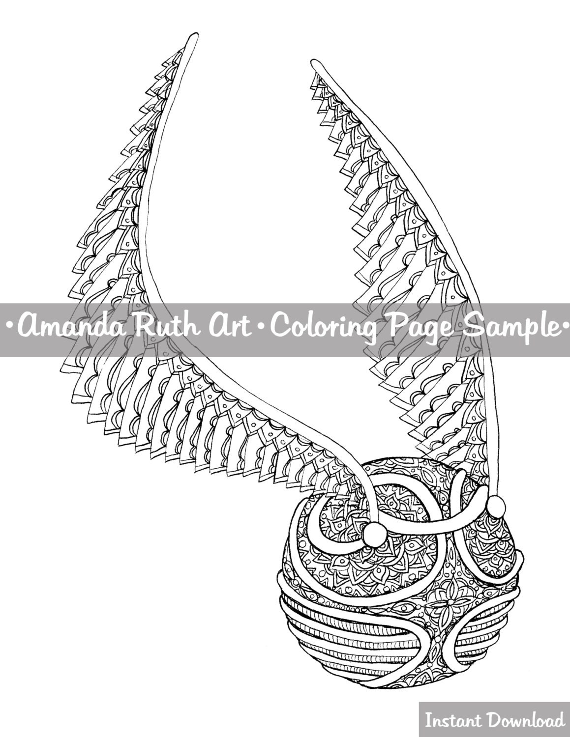 Harry Potter Snitch Coloring Page Download Print Color