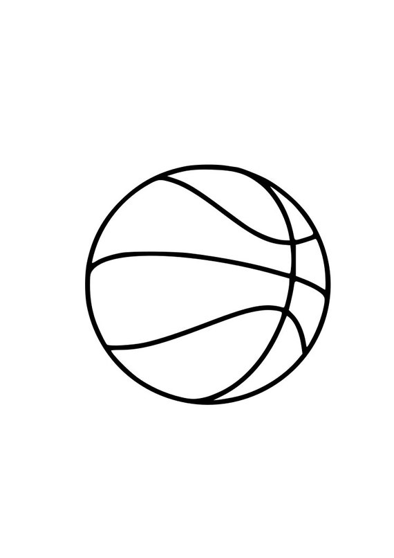 Download Basketball outline laptop cup decal SVG Digital Download