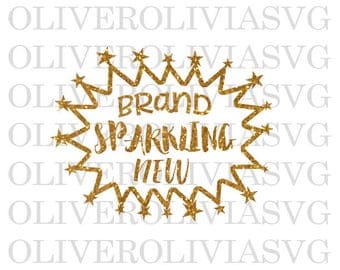 Brand Sparkling New Svg Cutting File New Baby Girl Svg Cutting File Silhouette Cutting File Cricut Cutting File SVG DXF PNG File