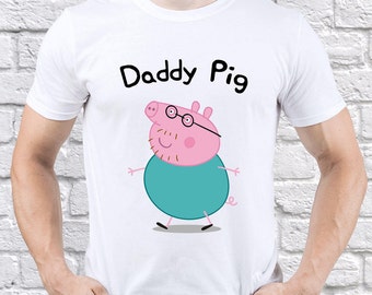 Daddy Pig shirt/ Peppa Pig/ Fathers gift/ Gift for Husband/ Mens tshirt/ Men shirt/ Funny hubby gift/ Father birthday/ Dad t shirt/ (PP07)