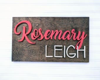 12 x 16 Custom Name Sign | Wood cut out | Name cut out | Nursery name sign | Nursery decor| Wood baby name | Wall hanging | Custom