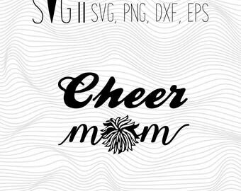 Cheer Mom Svg File, Sports Svg, Baseball Mom Svg Files For Silhouette For Cricut, Vector Cutting Files Vinyl Decal, Iron On Transfer